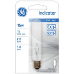 GE GE 22114 Appliance Light Bulb, 15 W, T6 Lamp, E12 Candelabra Lamp Base, 100 Lumens, 2500 K Color Temp ELECTRICAL GE
