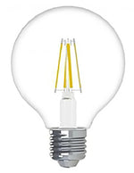 GE GE Industrial Solutions 23049 LED Bulb, Globe, G25 Lamp, 25 W Equivalent, E26 Lamp Base, Dimmable, Clear ELECTRICAL GE