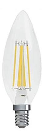 GE GE 23155 LED Bulb, Decorative, BC Lamp, 40 W Equivalent, E12 Lamp Base, Dimmable, Soft White Light, 2700 K Color Temp