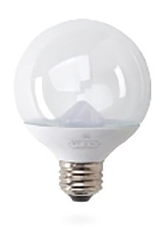 GE GE Industrial Solutions 28297 LED Bulb, Globe, G16.5 Lamp, 25 W Equivalent, E12 Lamp Base, Dimmable, Clear