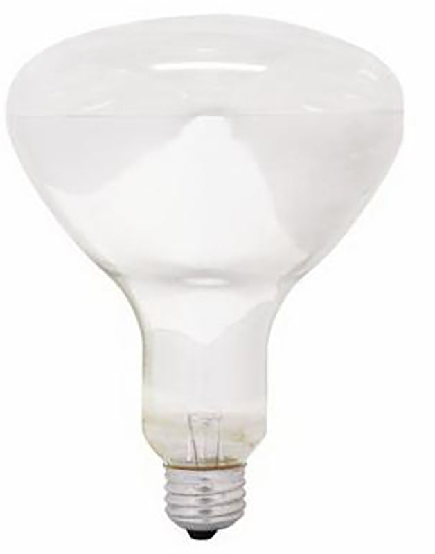 GE GE 37770 Heat Lamp, 250 W, BR40 Lamp, Medium E26, E24 Lamp Base, 2200 Lumens, Red Light, 5000 hr Average Life