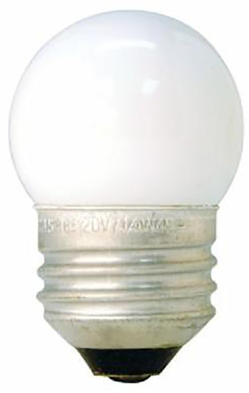 GE GE 41267 Night Light Bulb, 7.5 W, E26 Medium Lamp Base, S11 Lamp, White Light, 39 Lumens, 1400 hr Average Life