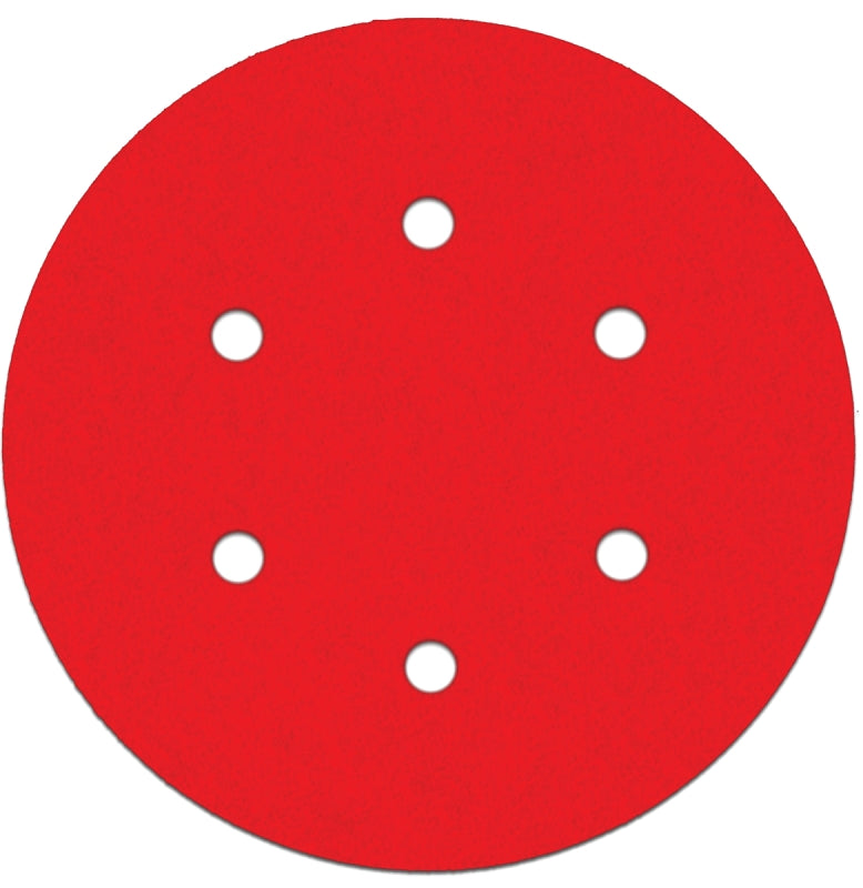DIABLO Diablo DCD060100H10G Sanding Disc, 6 in Dia, 100 Grit, Medium, Ceramic Abrasive, Hook-and-Loop Backing, 6-Hole TOOLS DIABLO