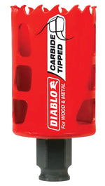 DIABLO Diablo DHS1750CT GP Hole Saw, 1-3/4 in Dia, 2-3/8 in D Cutting, 3/8 in Arbor, Carbide Cutting Edge TOOLS DIABLO