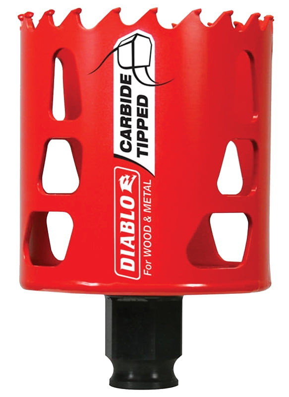 DIABLO Diablo DHS2375CT GP Hole Saw, 2-3/8 in Dia, 2-3/8 in D Cutting, 3/8 in Arbor, Carbide Cutting Edge TOOLS DIABLO