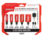 DIABLO Diablo DHS09SGP Hole Saw Kit, 9-Piece, Bi-Metal TOOLS DIABLO