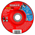 DIABLO Diablo DBD050125X01F Cut and Grind Wheel, 5 in Dia, 1/8 in Thick, 7/8 in Arbor, Aluminum Oxide Abrasive TOOLS DIABLO