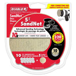 DIABLO Diablo DND050320H10I Sanding Disc, 5 in Dia, 320 Grit, Super Fine, Universal, Aluminum Oxide Abrasive TOOLS DIABLO