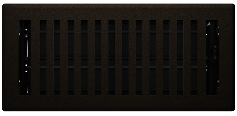 IMPERIAL Imperial RG3434 Floor Register, 10 in W Duct Opening, 4 in H Duct Opening, Polystyrene, Bronze Age PLUMBING, HEATING & VENTILATION IMPERIAL