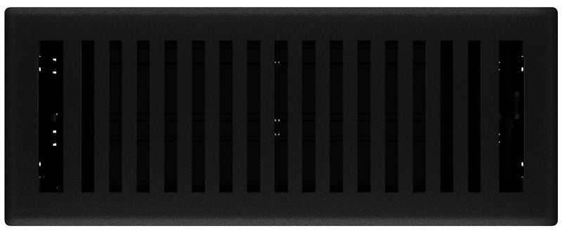 IMPERIAL Imperial RG3440 Floor Register, 4 in H Duct Opening, Polystyrene, 12 in W Duct Opening, Black Iron PLUMBING, HEATING & VENTILATION IMPERIAL