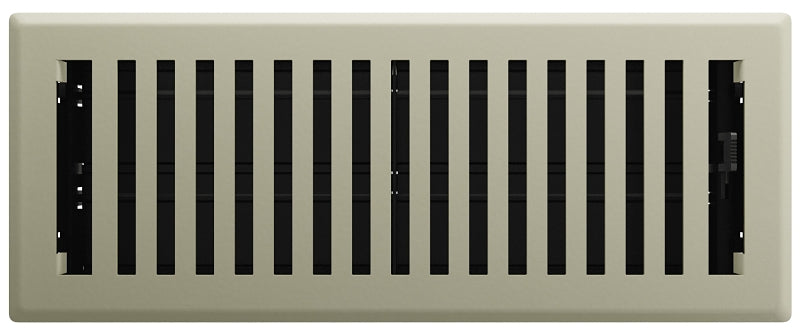 IMPERIAL Imperial RG3430 Floor Register, 12 in W Duct Opening, Polystyrene, Satin Nickel PLUMBING, HEATING & VENTILATION IMPERIAL