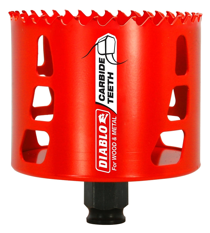 DIABLO Diablo DHS3250CT Hole Saw, 3-1/4 in Dia, 61 mm D Cutting, Carbide Cutting Edge TOOLS DIABLO