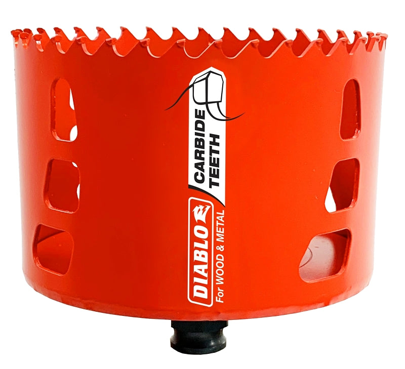DIABLO Diablo DHS4000CT Hole Saw, 4 in Dia, 64 mm D Cutting, Carbide Cutting Edge TOOLS DIABLO