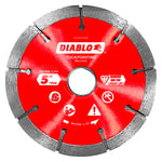 DIABLO Diablo DMATP0500 Series Saw Blade, Tuck Point Blade, 5 in Dia, Segmented Rim, 1/PK TOOLS DIABLO