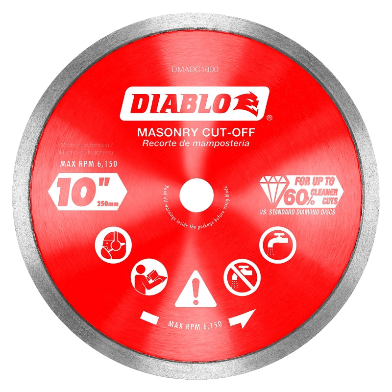 DIABLO Diablo DMADC1000 Saw Blade, 10 in Dia, Continuous Rim TOOLS DIABLO