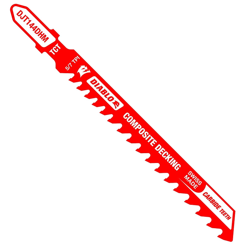 DIABLO Diablo DJT144DHM Jig Saw Blade, 4 in L, 5/7 TPI, Carbide Cutting Edge TOOLS DIABLO