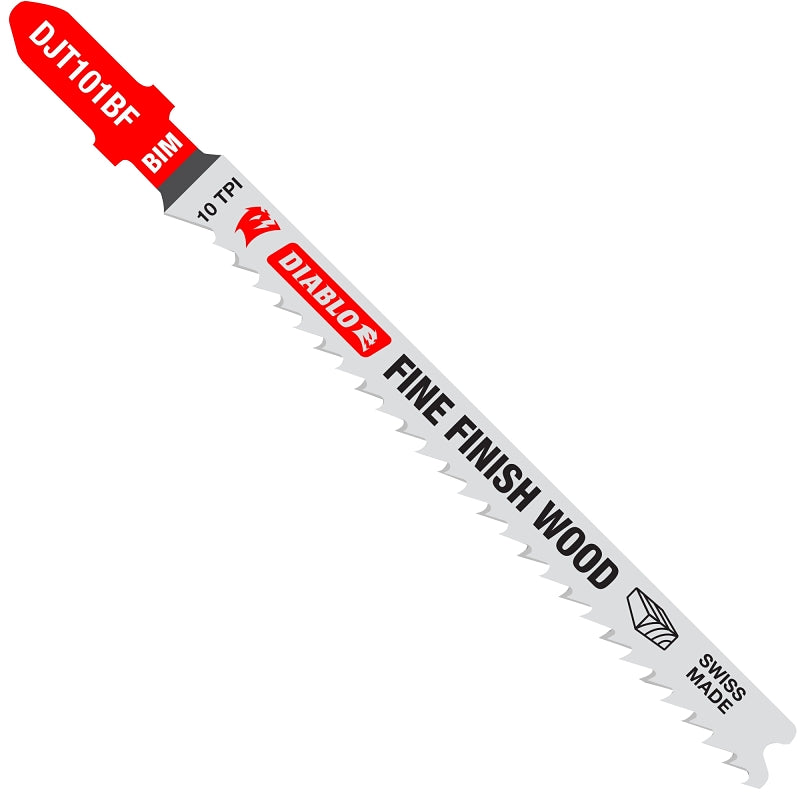 DIABLO Diablo DJT101BF5 Jig Saw Blade, 4 in L, 10 TPI, Bi-Metal Cutting Edge TOOLS DIABLO