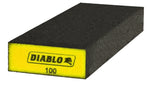 DIABLO Diablo ENDURA-BOND DFBBLOCBFN01G Flat Edge Sanding Block, 8 in L, 3 in W, 100 Grit, Fine, Aluminum Oxide Abrasive PAINT DIABLO
