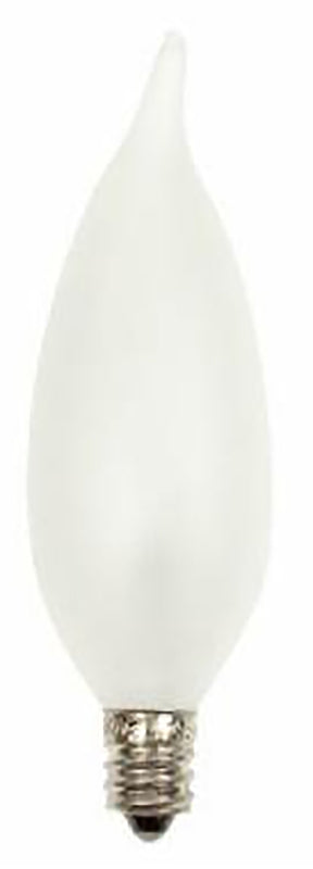GE GE 66104 Chandelier Light Bulb, 25 W, CA10 Lamp, E12 Candelabra Lamp Base, 220 Lumens, 2600 K Color Temp ELECTRICAL GE