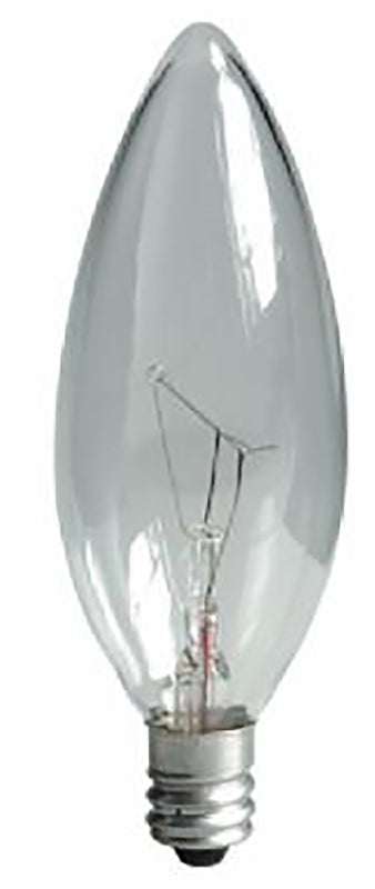 GE GE 75033 Ceiling Fan Bulb, 40 W, B10 Lamp, E12 Candelabra Lamp Base, 280 Lumens, 2500 K Color Temp ELECTRICAL GE