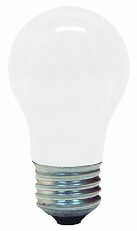 GE GE 97491 Standard Bulb, 15 W, A15 Lamp, E26 Medium Lamp Base, 100 Lumens, 2500 K Color Temp, White Light ELECTRICAL GE