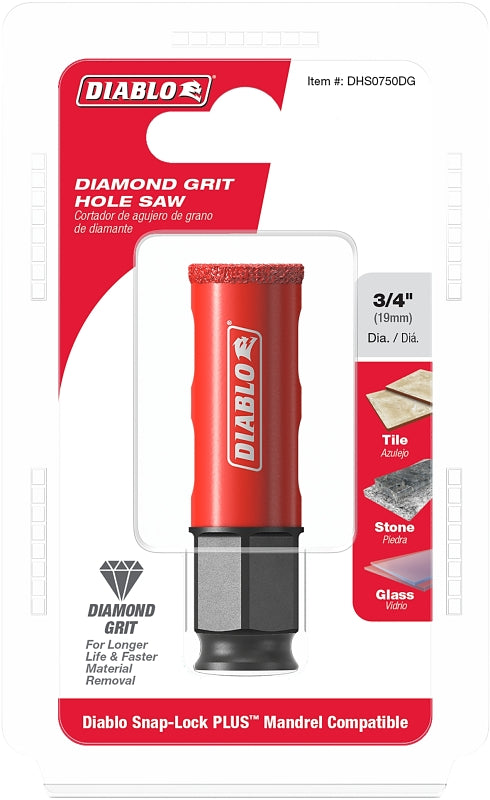 DIABLO Diablo DHS0750DG Diamond Grit Hole Saw, 3/4 in Dia TOOLS DIABLO