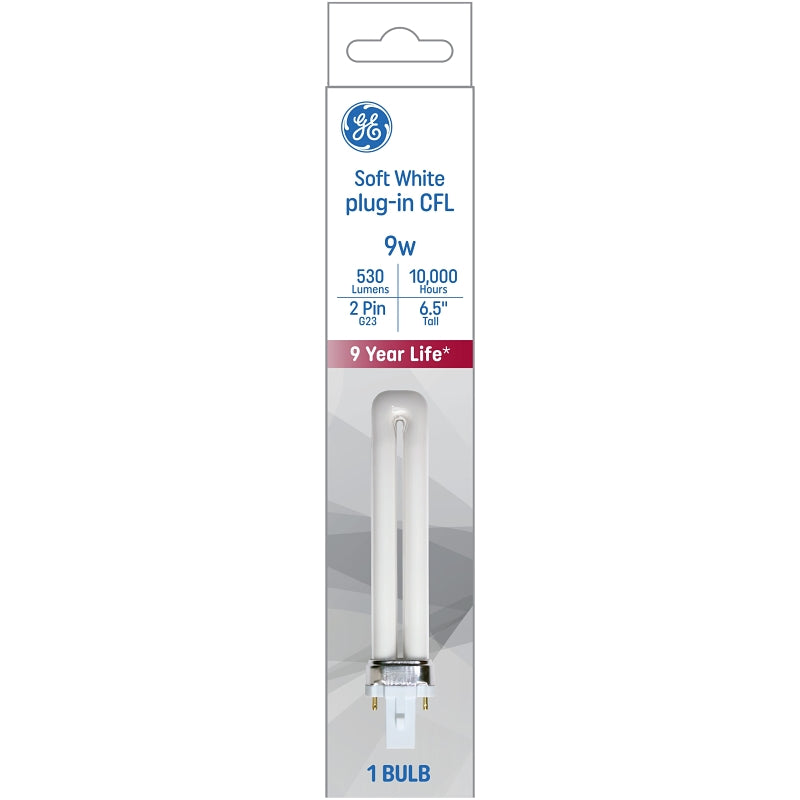GE BULB FLOURESCENT PLUG IN SW 9W ELECTRICAL GE