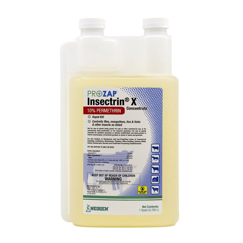 PROZAP Neogen 1037510 Insecticide, Liquid, Yellow, 32 oz, Bottle HARDWARE & FARM SUPPLIES PROZAP