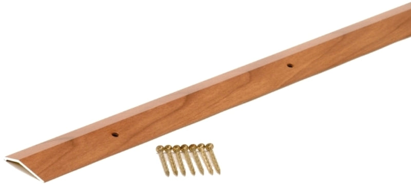 M-D M-D 40124 Carpet Trim, 36 in L, 1-3/8 in W, Aluminum, Cherry