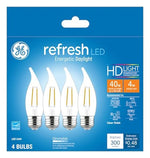 GE GE Industrial Solutions 45661 LED Bulb, Decorative, CAC Lamp, E26 Lamp Base, Dimmable, Daylight Light, 5000 K Color Temp ELECTRICAL GE