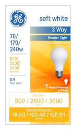 GE GE Industrial Solutions 15846 Incandescent Bulb, 70/240 W, A21 Lamp, Medium E26 Lamp Base, 3600 Lumens ELECTRICAL GE