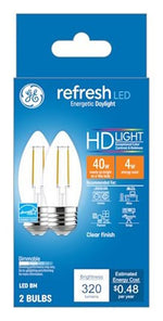 GE GE Industrial Solutions 31517 LED Bulb, 120 V, 300 Lumens, 4 W, BM Lamp, 40 W Equivalent, E26 Lamp Base, Dimmable ELECTRICAL GE