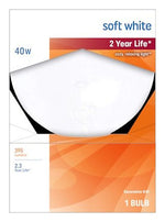 GE GE 36191 Globe Light Bulb, 40 W, G40 Lamp, E26 Medium Lamp Base, 395 Lumens, 2500 K Color Temp, Soft White Light ELECTRICAL GE