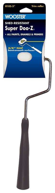 WOOSTER BRUSH Wooster R105-3 Trimmer Roller Cover, 3/8 in Thick Nap, 3 in L PAINT WOOSTER BRUSH