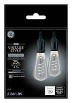 GE GE 93123799 LED Bulb, ST19 Lamp, 25 W Equivalent, E26 Medium Lamp Base, Dimmable, Soft White Light, 2700 K Color Temp ELECTRICAL GE