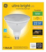 GE GE 93130019 LED Bulb, PAR38 Lamp, 120 W Equivalent, Medium Lamp Base, Dimmable, White, 3000 K Color Temp