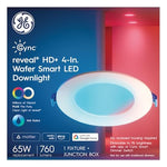 GE GE Reveal Series 93131647 Wafer Downlight, 13 W, 120 V, LED Lamp ELECTRICAL GE