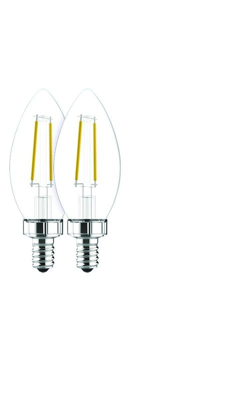 GE GE 31740 LED Bulb, Decorative, BC Lamp, 40 W Equivalent, E12 Lamp Base, Dimmable, Clear, Soft White Light ELECTRICAL GE