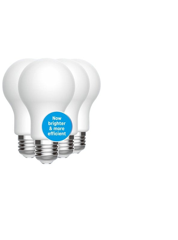 GE GE Reveal HD+ Series 93131970 General-Purpose Bulb, A19 Lamp, 40 W Equivalent, Medium Lamp Base, Yes, Frosted