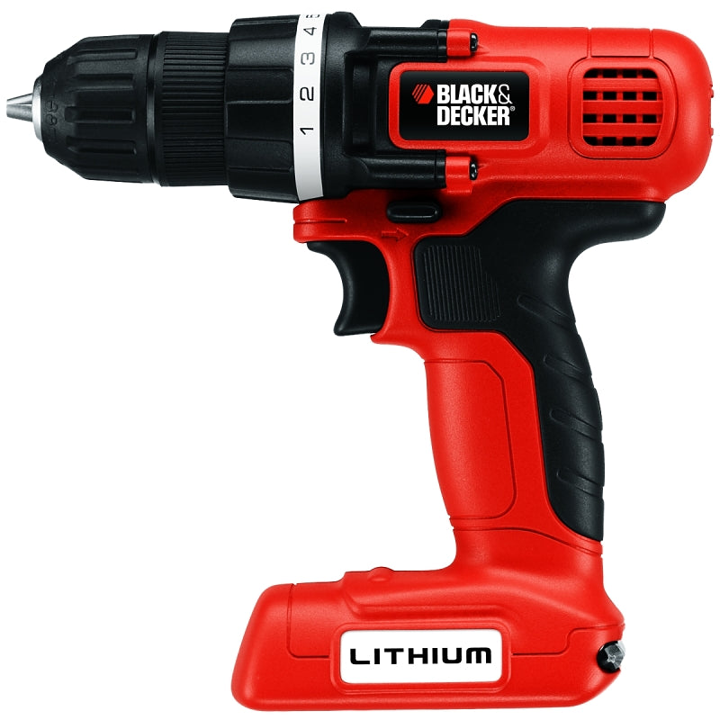 BLACK & DECKER Black+Decker BDCD8C/LDX172C Drill/Driver, Battery Included, 7.2 V, 3/8 in Chuck, Keyless Chuck TOOLS BLACK & DECKER