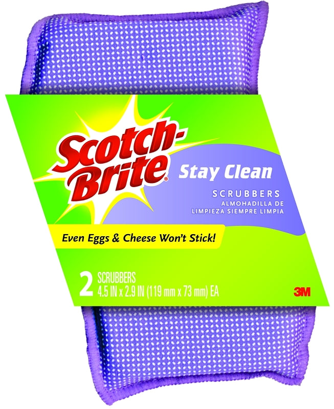SCOTCH-BRITE Scotch-Brite 202 Clean Rinse Scrubber, 4-1/2 in L, 2.7 in W