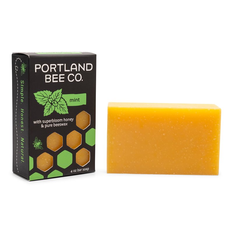 PORTLAND BEE BALM Portland Bee Balm 135 Soap, Bar, Mint, 4 oz HOUSEWARES PORTLAND BEE BALM