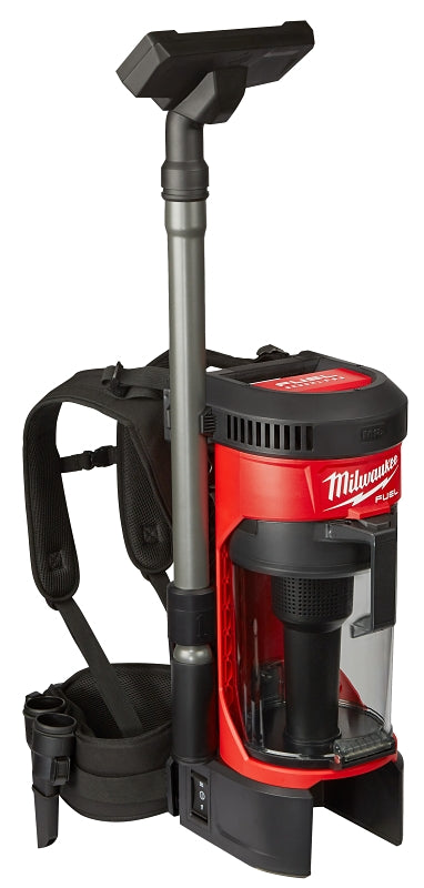 MILWAUKEE Milwaukee M18 0885-20 Backpack Vacuum, 1 gal Vacuum, HEPA Filter, 18 V, Red Housing TOOLS MILWAUKEE   