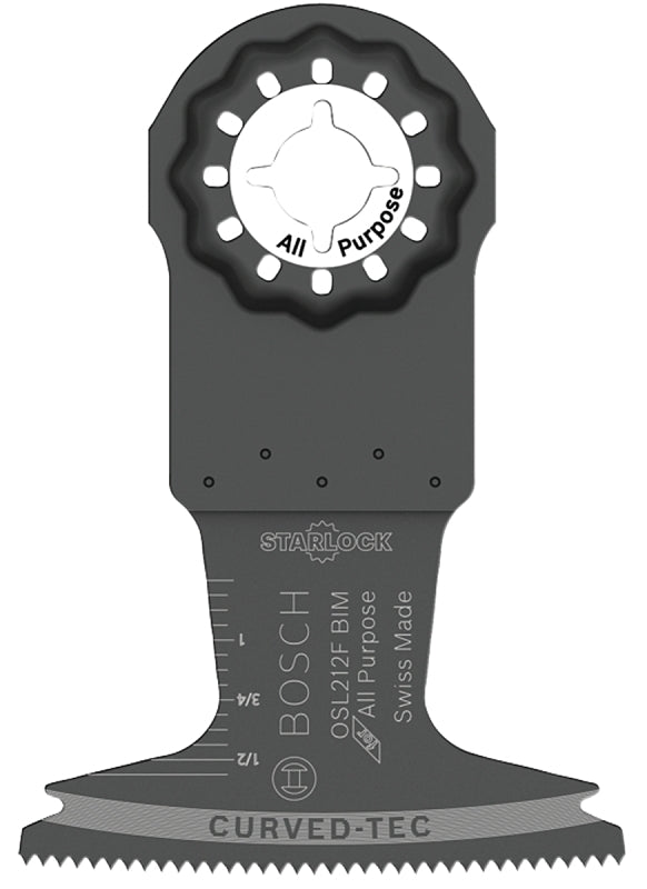 BOSCH Bosch Starlock OSL212F Oscillating Blade, 2-1/2 in, Bi-Metal, Black TOOLS BOSCH