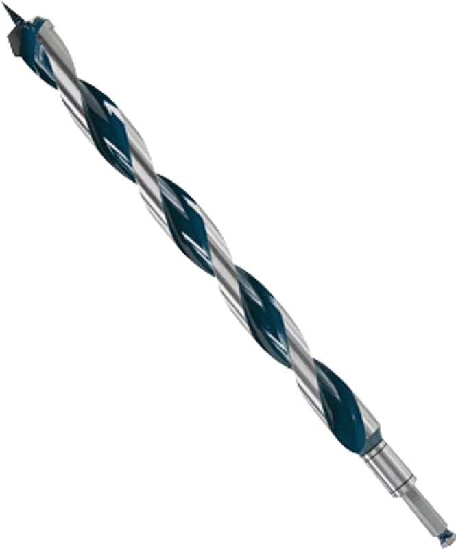 BOSCH Bosch NKLT18 Auger Drill Bit, 1-1/8 in Dia, 17-1/2 in OAL, Open-Faced Flute, 7/16 in Dia Shank, Hex Shank TOOLS BOSCH