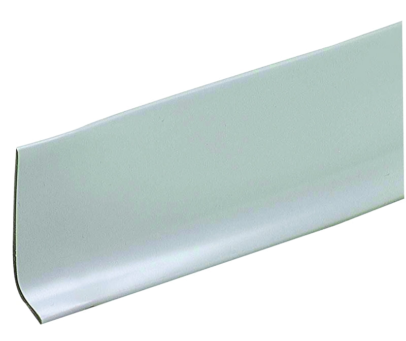 M-D M-D 75671 Wall Base, 4 ft L, 2-1/2 in W, Vinyl, Silver Gray