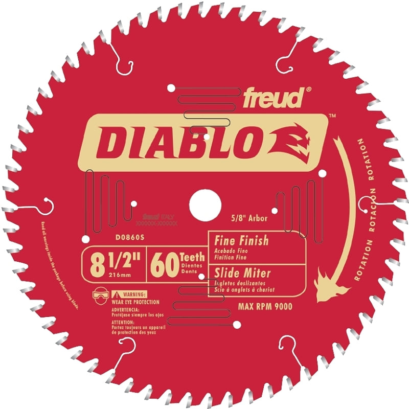 DIABLO CIRC SAW BLADE 8-1/2-60T MITER TOOLS DIABLO