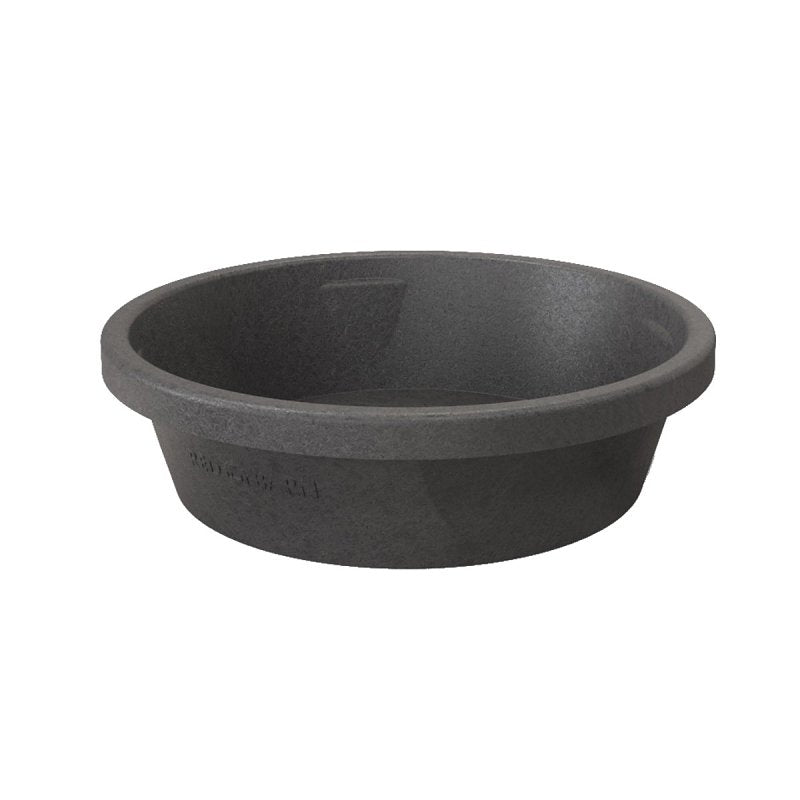 NORTH WEST RUBBER Red Barn 5600103 Feed Pan, 3 gal, Rubber, Black