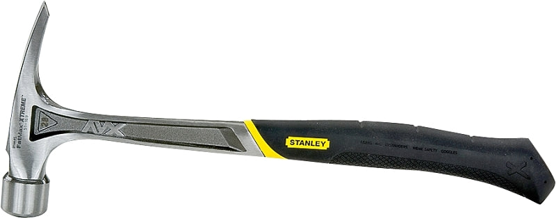STANLEY TOOLS STANLEY 51-169 Framing Hammer, 28 oz Head, Rip Claw, Checkered Head, Steel Head, 16 in OAL