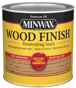 MINWAX Minwax 221024444 Wood Stain, Golden Oak, Liquid, 0.5 pt Can PAINT MINWAX